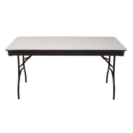 MITYLITE Plastic Folding Table, Gray, 30 x 60 In. RT3060GRB1